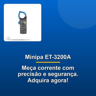 Alicate Amperímetro Digital Minipa Et-3200a