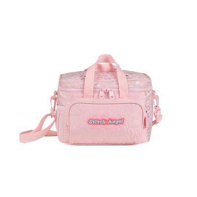 Kit Mochila + Lancheira + Estojo Escolar Stitch & Angel
