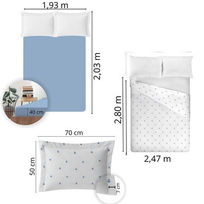 Jogo de Cama 100% algodão King Size 300 fios Nova América