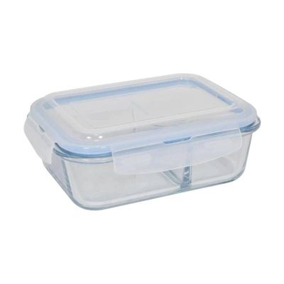 Kit 03 Potes Vidro Retangular 1520ml Hermético Livre de BPA