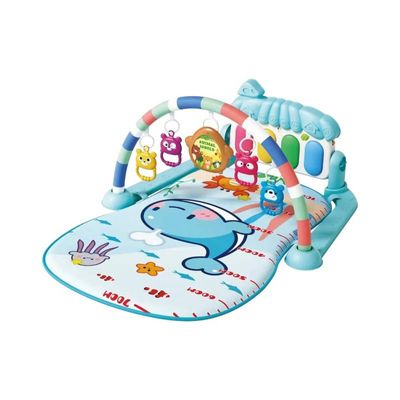 Tapete Azul Bebê de Atividades Musical com Piano Interativo