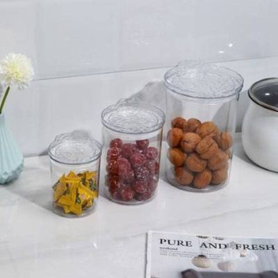 Conjunto 03 Potes Hermético Com Tampa 400ml/800ml/1000ml