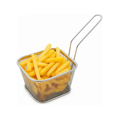 Cesto para Fritura Inox 21cm x 06cm Ideal p/ Servir Porções