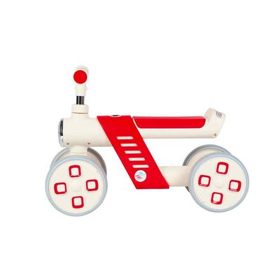 Bicicleta de Equilíbrio Infantil Vermelha Sem Pedal 04 Rodas