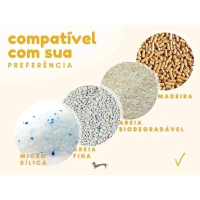 Banheira Azul Caixa de Areia Higiênica Gatos com 3 Peças