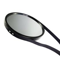 Espelho Decorativo de Pendurar Pequeno Redondo 33cm Preto