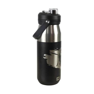 Garrafa Térmica Preta Inox Legendários AHU Licenciado 750ml