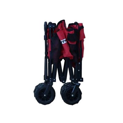 Carrinho de Carga Vermelho Dobrável Multiuso Compras 80 KG