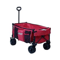 Carrinho de Carga Vermelho Dobrável Multiuso Compras 80 KG