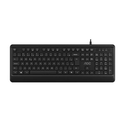 Kit Teclado ABNT2 e Mouse 2000 DPI Com Fio Preto USB