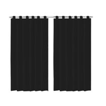 Cortina Blackout Preto PVC 280x280cm com Alça Corta Luz