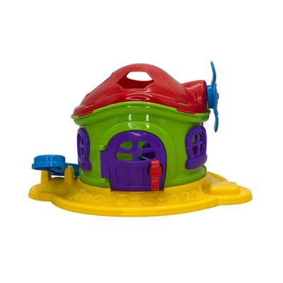 Casinha Cogumelo Brinquedo Infantil com Peças de Encaixar