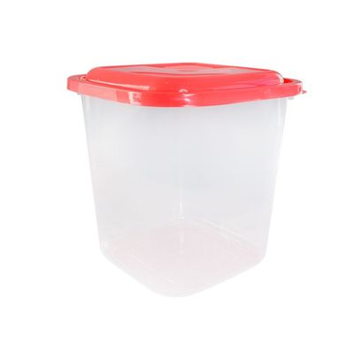 Kit com 5 Potes Rosa/Vermelho Porta Alimentos e Mantimentos
