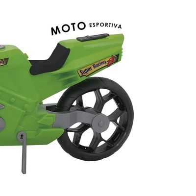 Super Moto 360 Verde Esportiva Brinquedo Infantil Grande39cm