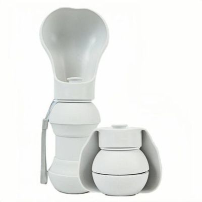 Bebedouro Portátil Para Pets Silicone 300ml Passeios Viagens