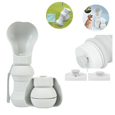 Bebedouro Portátil Para Pets Silicone 300ml Passeios Viagens
