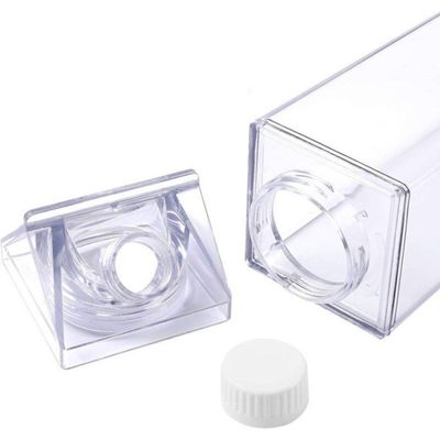 Garrafa Grande Caixa de Leite Suco Água Transparente 500ml