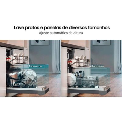 Lava-Louças Samsung DW50C6070FG/AZ 10 Serviços com Display de LED 110V – Black Inox
