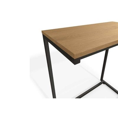 Mesa Lateral p/ Sala Industrial LI025 de Apoio Notebook Canela/Preto Kappesberg