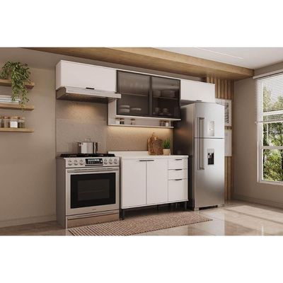 Cozinha Completa Carraro 4 Peças Alpha C4P180 Branco