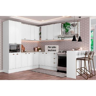Cozinha Completa Carraro 9 Peças Bella C9P199 Branco