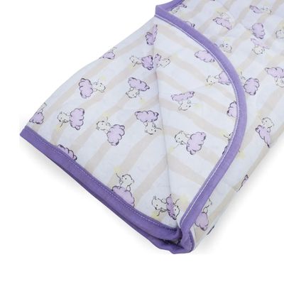 Edredom KazzaVip Baby Malha 100% Algodão Linha Casa Berço Americano Estampado Ursinhos Branco
