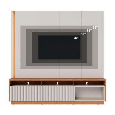 Home Jordao 2 Portas De Correr - Ssx Multicoisas Cor Off White Matte/freijo