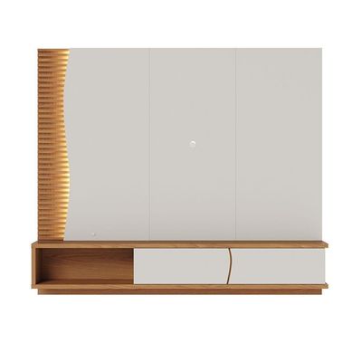 Home Suspenso Egeu 2 Portas Basculantes - Ssx Multicoisas Cor Off White Matte/freijo