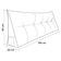 Almofada Para Cabeceira Encosto Apoio Lombar Spot 195cm Com Porta Celular Veludo - Abmaza Cor Rosa