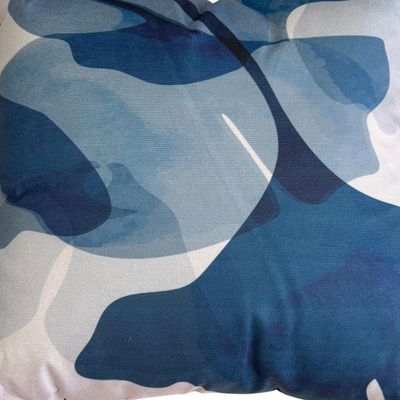 Almofada Decorativa Suede Digital Azul Escuro