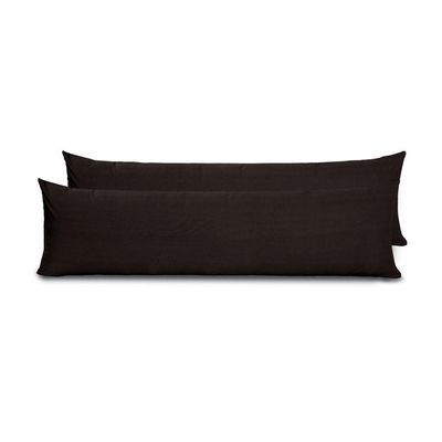 Fronhas Para Travesseiro De Corpo Slim 1,50m X 50cm 2 Unidades - Preto