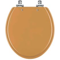 Assento Sanitário Soft Close Lirio Amarelo Terra Para Vaso Celite