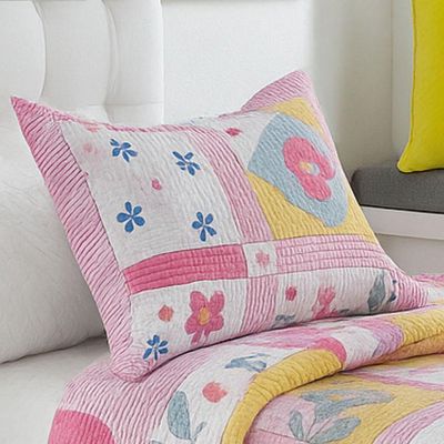 Kit Cobre Leito Colcha Bouti Solteiro Infantil 2 Peças - Love - 100% Poliéster