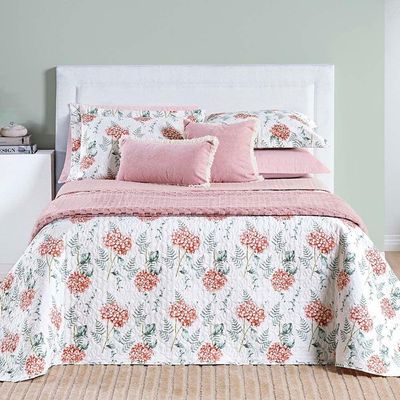 Cobre Leito Queen Sensuale 3 Peças Hortência - 80% Algodão 20% Poliéster