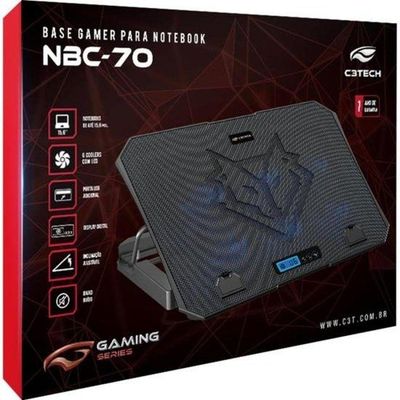 Suporte Notebook Cooler Nbc-70bk C3tech