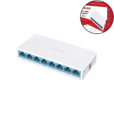 Switch De Mesa 8 Portas 10-100 Mbps