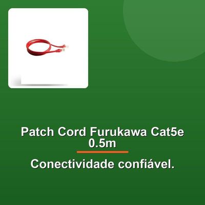 Patch Cord Furukawa Cat5e 0.5m Cinza