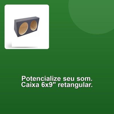 Caixa Vazia Alto Falantes 6x9 Retangular