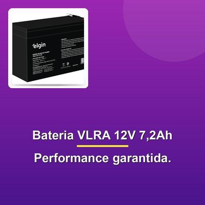 Bateria Chumbo Vlra 12v 7,2ah Terminal F187