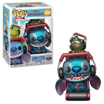 Boneco Funko Pop Plus Disney Lilo & Stitch Stitch Gamer Metá