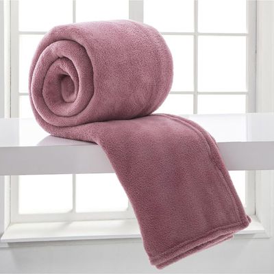 Cobertor Manta Aconchego Queen Ultrasoft Dupla Face - Rosê - 100% Poliéster