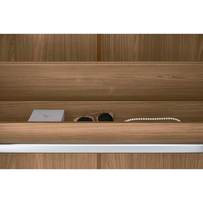 Guarda Roupa +Cômoda 2 Peças QC308 Jatoba/Areia - Santos Andirá