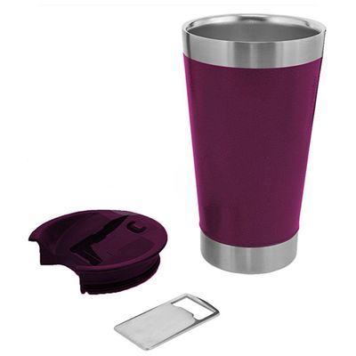 Copo Térmico Abridor 473Ml Dia Dos Namorados Roxo Nº2