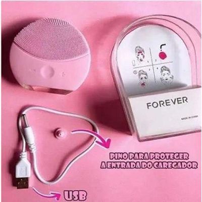 Esponja Elétrica Massageadora Facial Limpeza Rosto