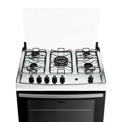 Fogão 5 Bocas Dako Supreme com Mesa em Inox e Acendimento Automático Branco  Bivolt