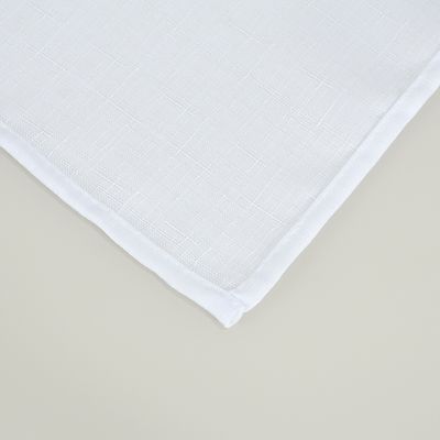 Toalha de Mesa 4 Lugares Oxford Maquinetado Natal Branco
