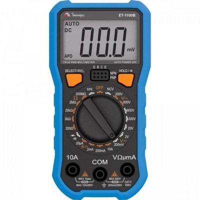 Multimetro Digital Et-1100B Azul/Preto Minipa