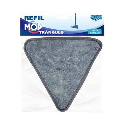 Kit com 06 Refil para Esfregão Mop Triangular de Microfibra