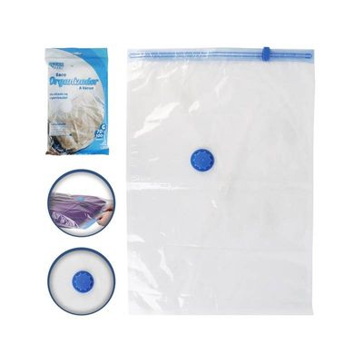 Kit 06 Saco Organizador a Vácuo Transparente G 70cmx100cm
