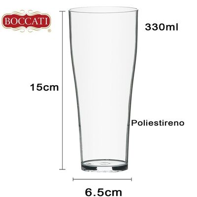 Jogo Conjunto 12 Copos Clássico Poliestireno 330ml Promoção